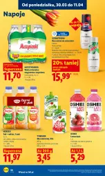 Gazetka promocyjna Lidl - Gazetka ważna od 30.03 do 1.04 - Gazetka - ważna od 01.04 do 01.04.2026 - strona 58 - produkty: Sok, Por, Mus, Lemoniada, Napoje, Muszynianka, Tymbark, Oshee, Woda mineralna, Woda, Gres, Nektar, Magnez, Grejpfrut, Hortex