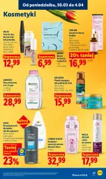 Gazetka promocyjna Lidl - Gazetka ważna od 30.03 do 1.04 - Gazetka - ważna od 01.04 do 01.04.2026 - strona 67 - produkty: Elseve, Ser, Rum, Serum do twarzy, Eveline, Bielenda, Płyn micelarny, Klej, Maska do twarzy, Tusz, Dove, Wella, Serum, Szampon, Peeling, Garnier, Lakier do włosów, Serum do włosów, Maska, Lakier