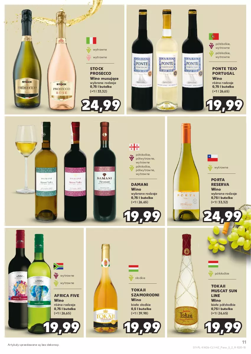 Gazetka promocyjna Kaufland - Barek Kauflandu - ważna 27.06 do 10.07.2024 - strona 11 - produkty: Mus, Por, Prosecco, Ser, Stock, Tokaji, Wino, Wino białe, Wino musujące