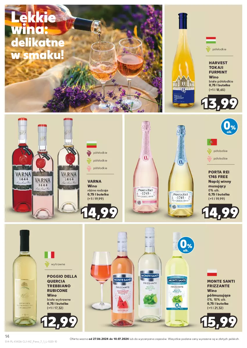 Gazetka promocyjna Kaufland - Barek Kauflandu - ważna 27.06 do 10.07.2024 - strona 14 - produkty: BIC, Dell, Monte, Monte Santi, Mus, Napój, Por, Tokaji, Wino, Wino białe