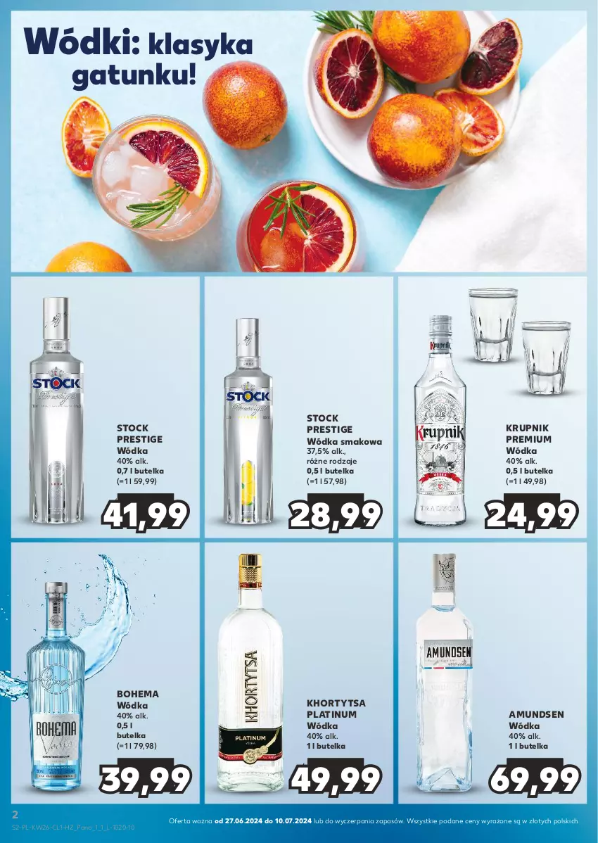 Gazetka promocyjna Kaufland - Barek Kauflandu - ważna 27.06 do 10.07.2024 - strona 2 - produkty: Amundsen, Krupnik, Stock, Wódka