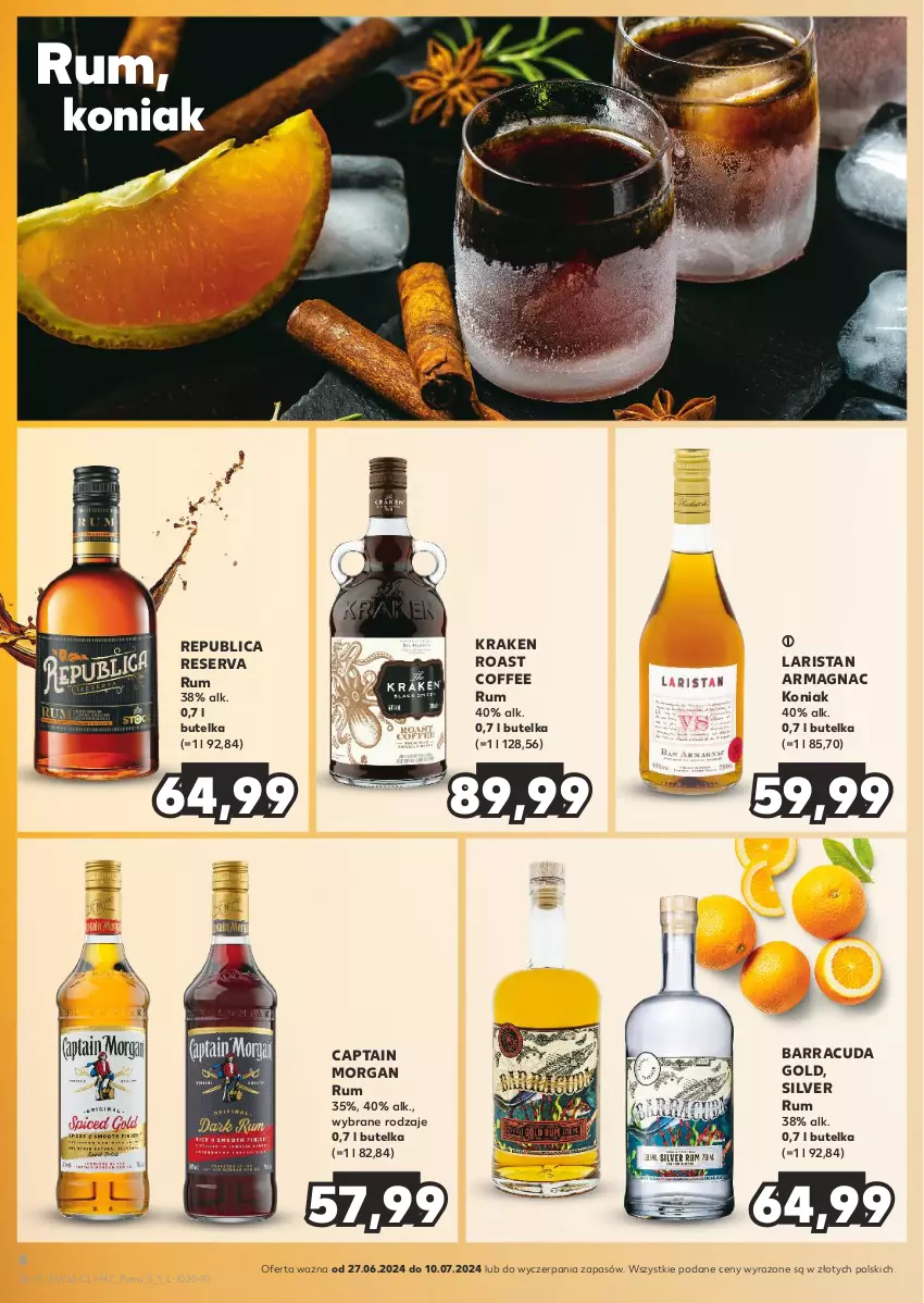 Gazetka promocyjna Kaufland - Barek Kauflandu - ważna 27.06 do 10.07.2024 - strona 6 - produkty: Captain Morgan, Rum, Ser