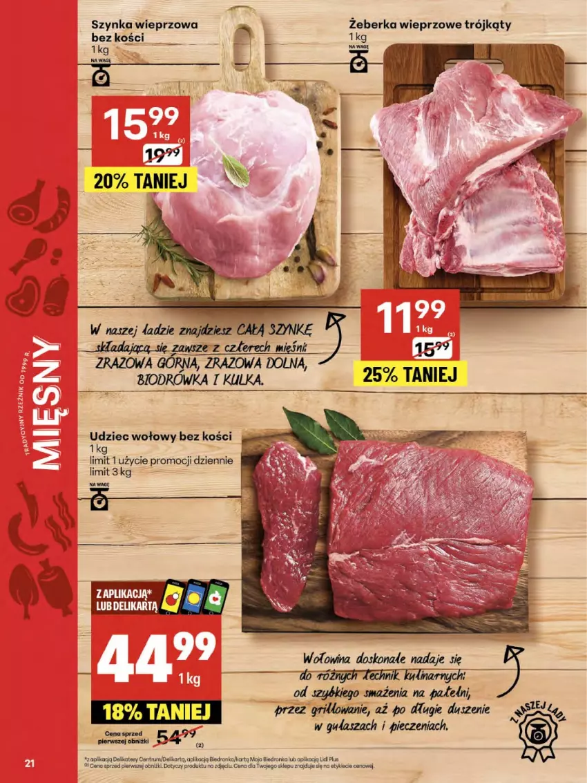 Gazetka promocyjna Delikatesy Centrum - Franczyza DC33 Czwartek - ważna 14.08 do 20.08.2025 - strona 21 - produkty: Dron, Fa, Grill, Piec, Rum, Szynka, Szynka wieprzowa, Udziec wołowy