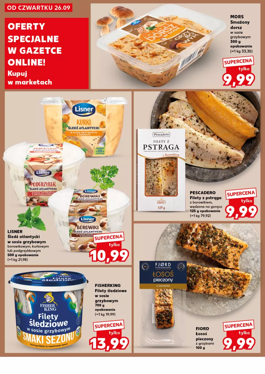 Gazetka promocyjna Kaufland - Kaufland - ważna 30.09 do 02.10.2024 - strona 32 - produkty: Borowiki, Dorsz, Lisner, Mus, Piec, Pstrąg, Sos, Wiko