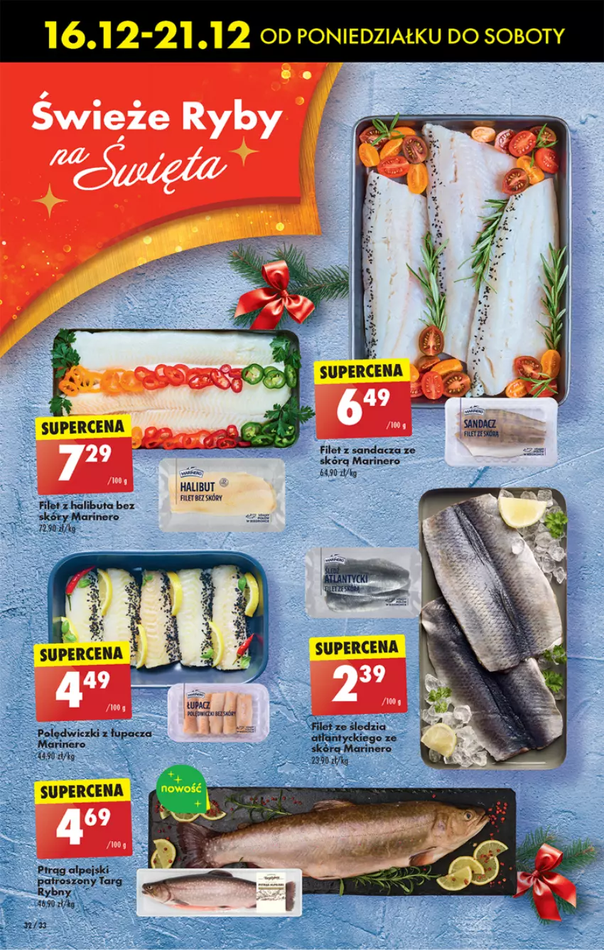 Gazetka promocyjna Biedronka - Od poniedzialku - ważna 16.12 do 21.12.2024 - strona 35 - produkty: Halibut