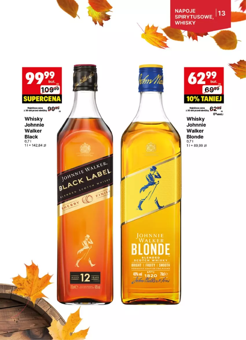 Gazetka promocyjna Delikatesy Centrum - DeliBarek DC47-DC48 - ważna 18.11 do 01.12.2024 - strona 13 - produkty: Johnnie Walker, Lack, Whisky