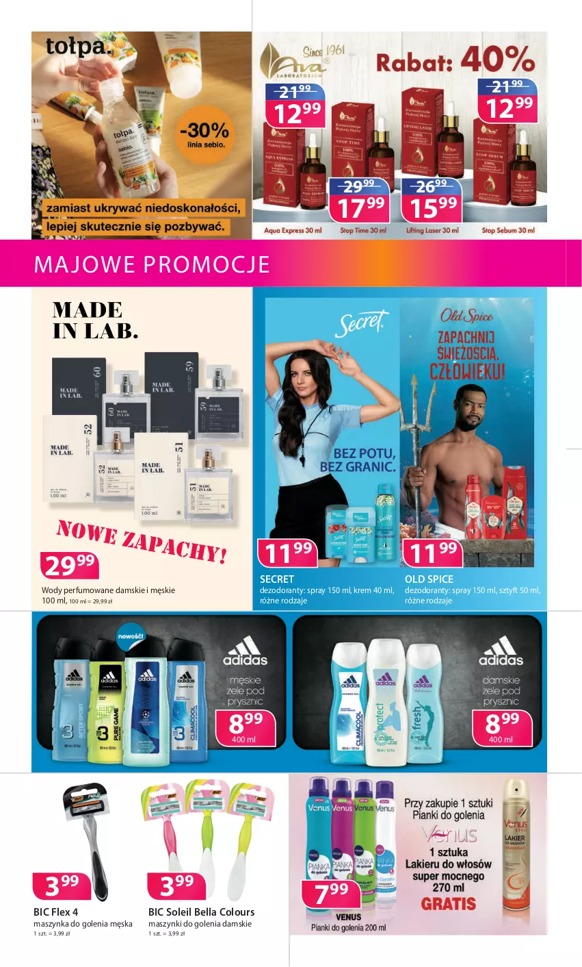 Gazetka promocyjna Drogerie Polskie - Gazetka - ważna 14.05 do 31.05.2021 - strona 4 - produkty: Bell, Bella, BIC, Dezodorant, Maszynka, Maszynka do golenia, Old Spice, Perfum, Szynka