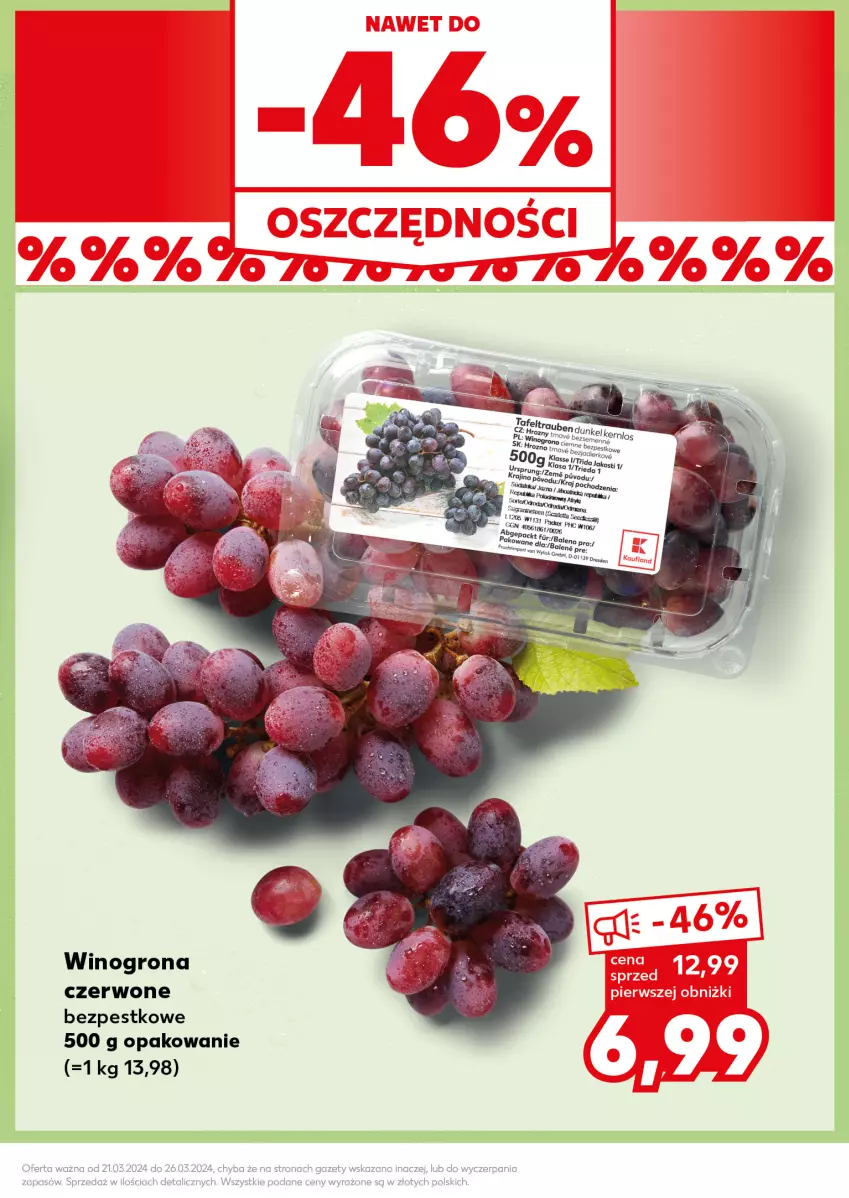 Gazetka promocyjna Kaufland - Kaufland - ważna 25.03 do 26.03.2024 - strona 15 - produkty: Wino, Winogrona