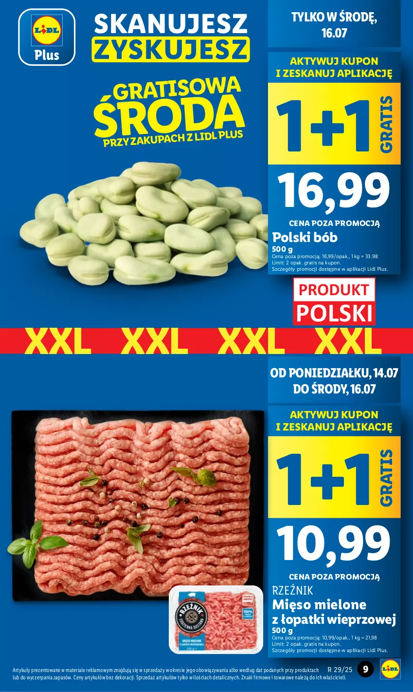 Gazetka promocyjna Lidl - GAZETKA - ważna 14.07 do 16.07.2025 - strona 13 - produkty: Gra, Mięso, Mięso mielone, Mięso mielone z łopatki wieprzowej