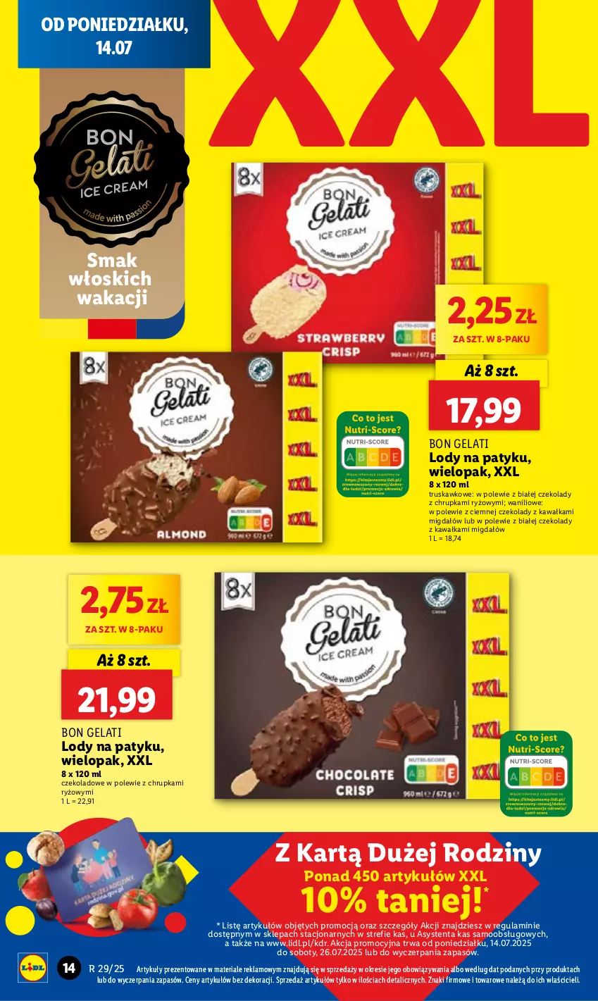 Gazetka promocyjna Lidl - GAZETKA - ważna 14.07 do 16.07.2025 - strona 18 - produkty: Kawa, Lody, Ryż