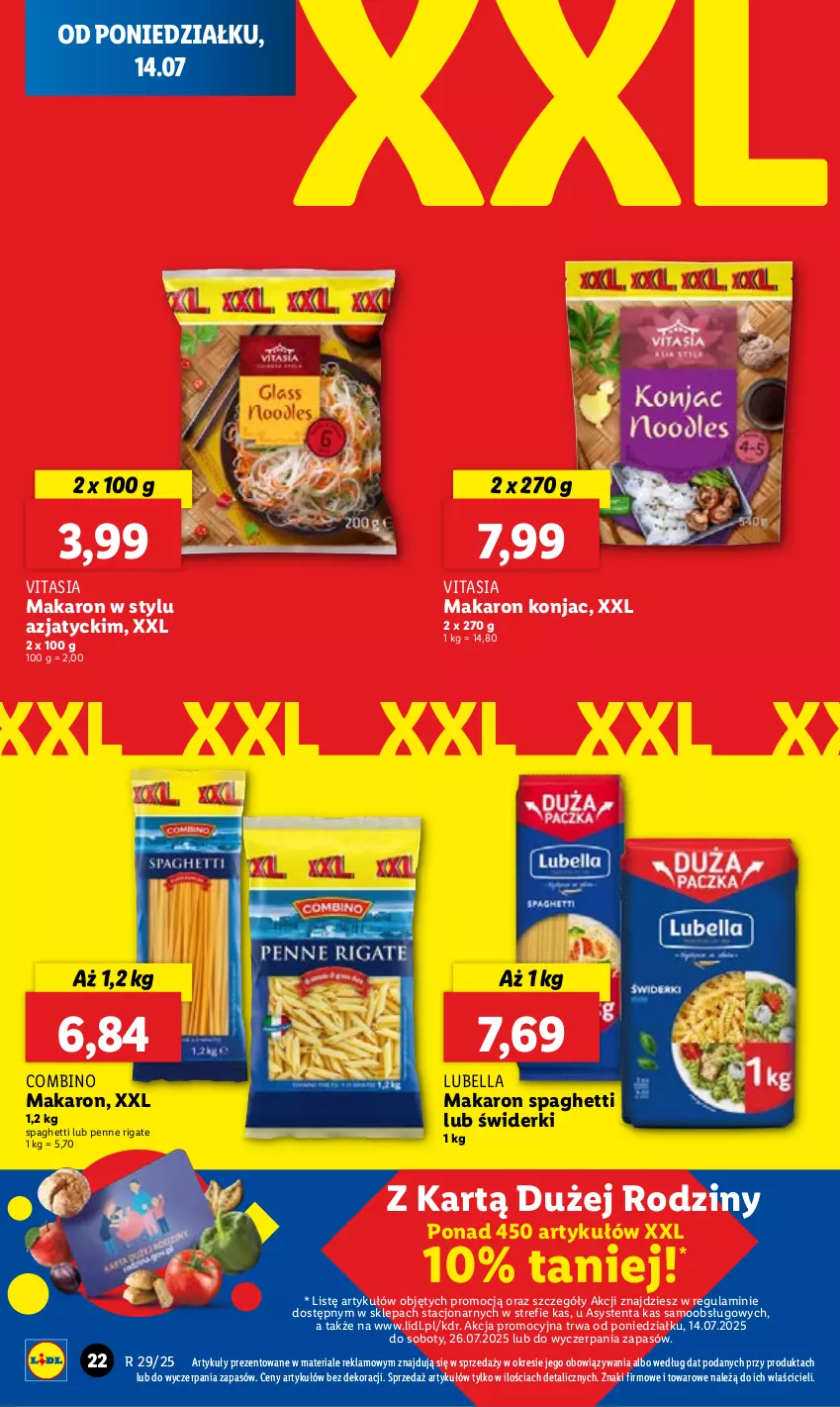 Gazetka promocyjna Lidl - GAZETKA - ważna 14.07 do 16.07.2025 - strona 26 - produkty: Bell, Bella, Lubella, Makaron, Penne, Spaghetti