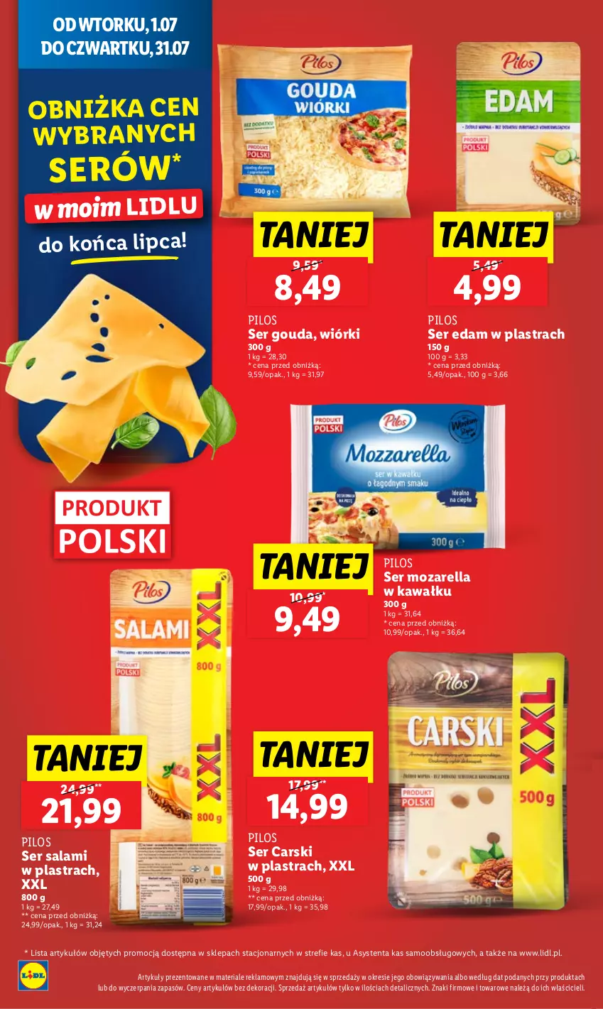 Gazetka promocyjna Lidl - GAZETKA - ważna 14.07 do 16.07.2025 - strona 38 - produkty: Cars, Edam, Gouda, Kawa, Pilos, Salami, Ser, Ser salami