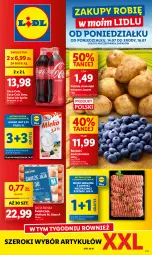 Gazetka promocyjna Lidl - GAZETKA - Gazetka - ważna od 16.07 do 16.07.2025 - strona 1 - produkty: Mięso mielone, Mięso mielone z łopatki wieprzowej, Gra, Jaja, Ziemniaki, Coca-Cola, Pilos, Fanta, Sprite, Mięso, Mleko, Fa