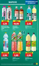 Gazetka promocyjna Lidl - GAZETKA - Gazetka - ważna od 16.07 do 16.07.2025 - strona 49 - produkty: Tropical, Ananas, Kiwi, Napoje, Pomelo, Schweppes, Napój gazowany, Tymbark, Limonka, Kubuś Waterrr, Kubuś, Arbuz, Mango, Napój, Melon