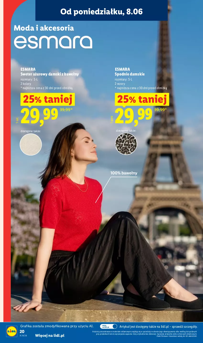 Gazetka promocyjna Lidl - Katalog ważny od 8.06 - ważna 08.06 do 13.06.2026 - strona 22 - produkty: Gra, Grafika, Moda, Spodnie, Sweter