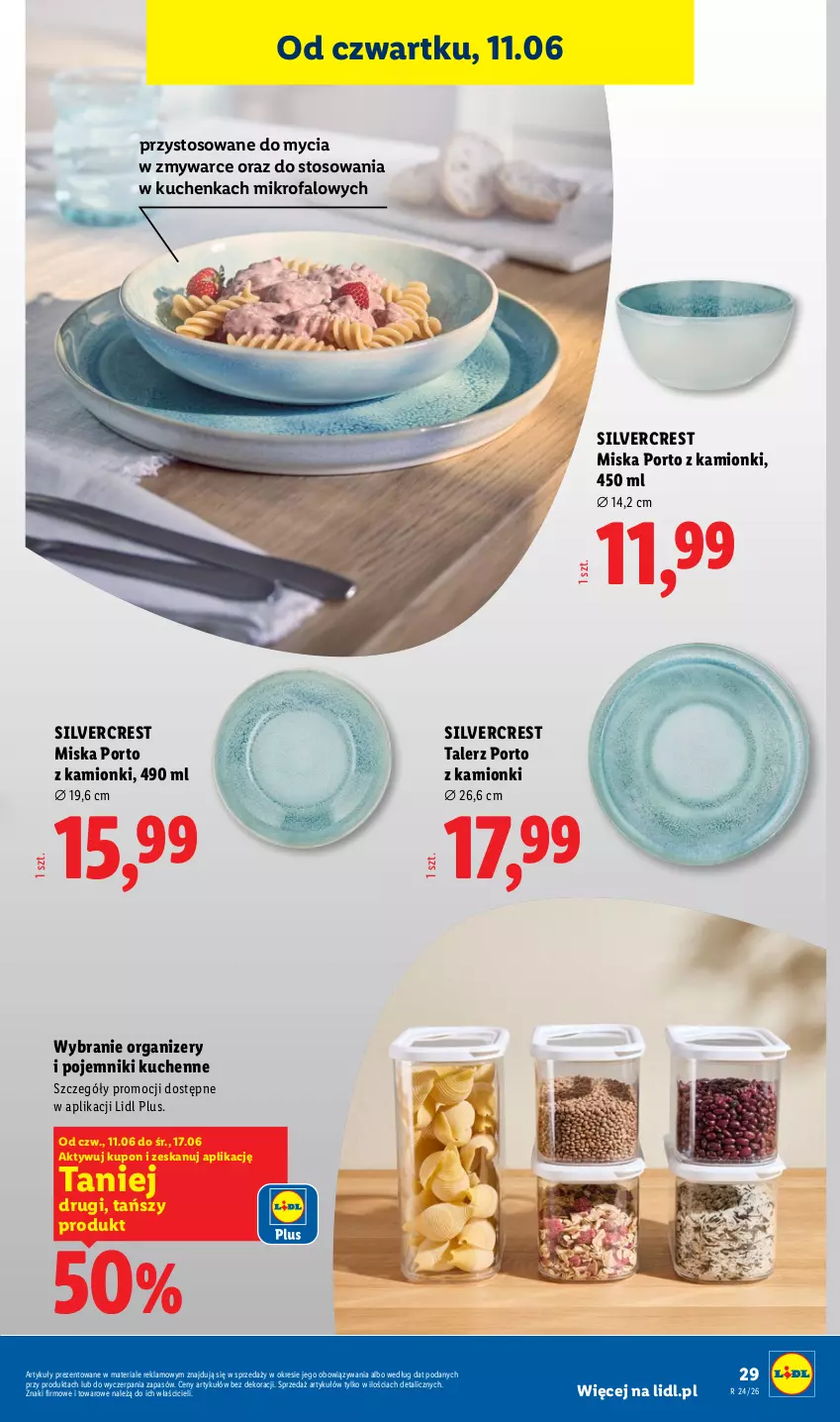 Gazetka promocyjna Lidl - Katalog ważny od 8.06 - ważna 08.06 do 13.06.2026 - strona 33 - produkty: Fa, Miska, Organizer, Pojemnik, Por, Silvercrest, Talerz