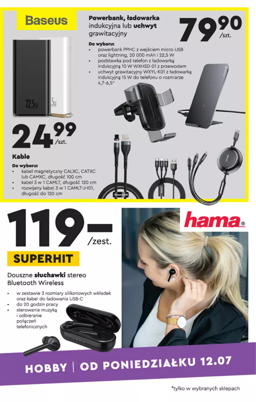 Gazetka promocyjna Biedronka - Okazje tygodnia - ważna 12.07 do 28.07.2021 - strona 17 - produkty: Gra, Powerbank, Słuchawki, Telefon, Warka