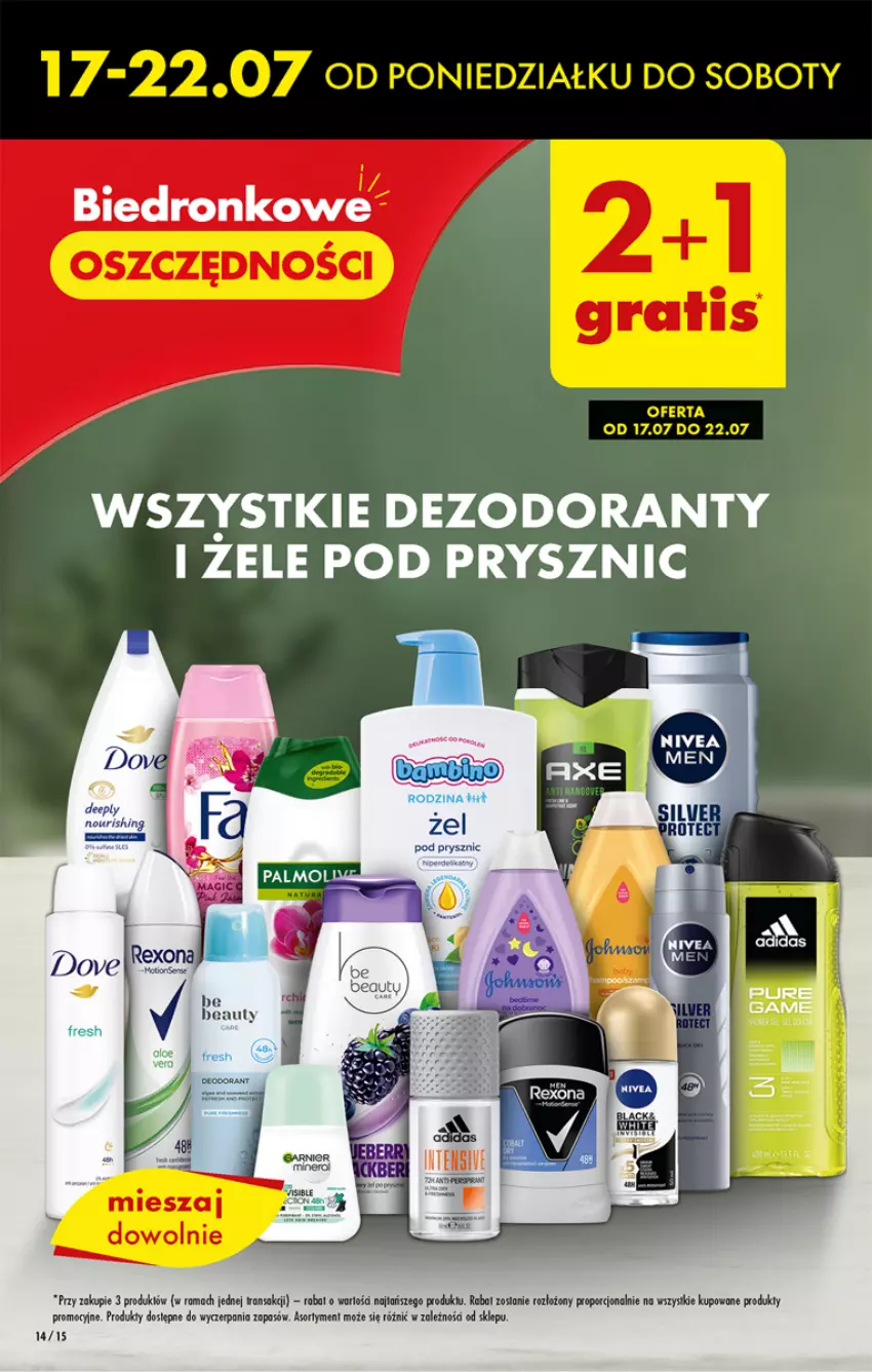 Gazetka promocyjna Biedronka - Od czwartku - ważna 20.07 do 26.07.2023 - strona 14 - produkty: Ba!, Dezodorant, Dron, Por, Rama, Tran