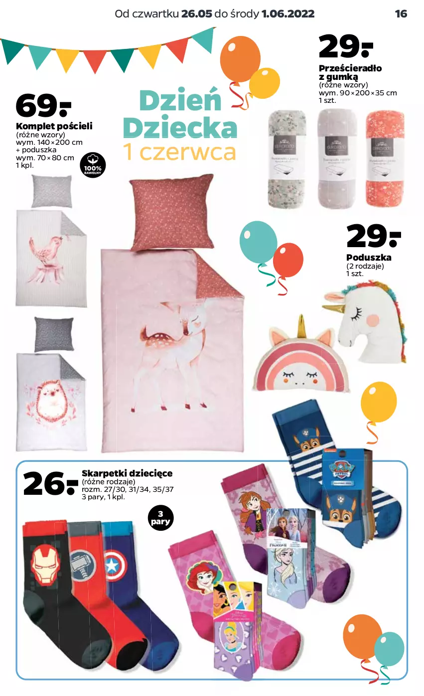 Gazetka promocyjna Netto - Gazetka non food 26.05-1.06 - ważna 26.05 do 01.06.2022 - strona 3 - produkty: Dzieci, Karp, Komplet pościeli, Poduszka, Pościel, Prześcieradło, Skarpetki