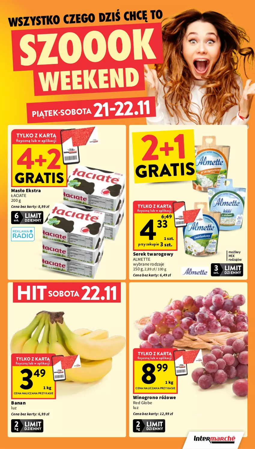 Gazetka promocyjna Intermarche - Gazetka Intermarche - ważna 20.11 do 26.11.2025 - strona 3 - produkty: Almette, Gra, Masło, Ser, Serek, Serek twarogowy, Wino