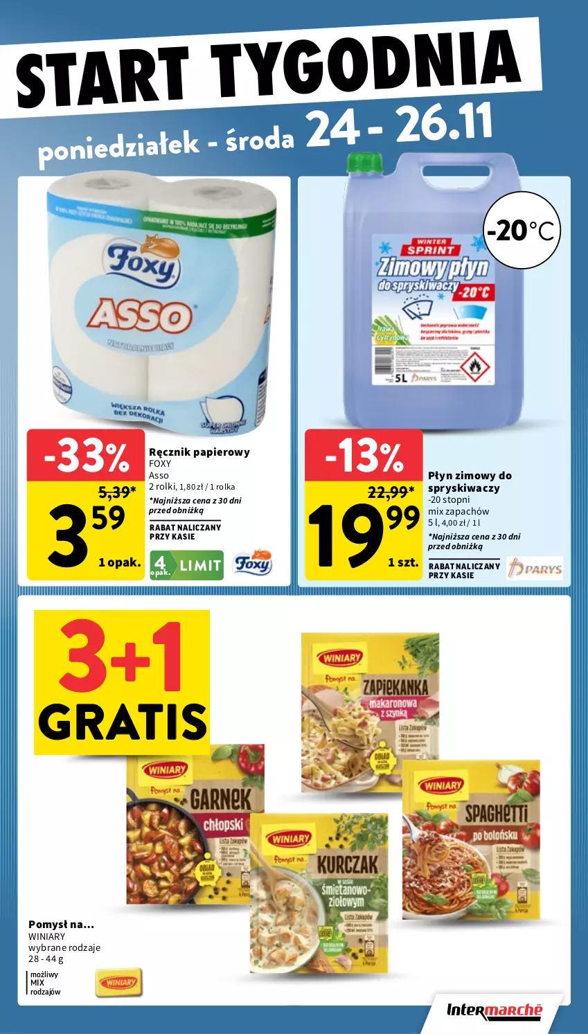 Gazetka promocyjna Intermarche - Gazetka Intermarche - ważna 20.11 do 26.11.2025 - strona 39 - produkty: Foxy, Gra, Papier, Płyn zimowy, Ręcznik, Rolki, Top, Winiary