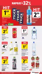 Gazetka promocyjna Intermarche - Gazetka Intermarche - Gazetka - ważna od 26.11 do 26.11.2025 - strona 33 - produkty: Nałęczowianka, Sok, Napoje, Fortuna, Tiger, Oranżada, Schweppes, Hellena, Napój izotoniczny, Oshee, Woda mineralna, Napój niegazowany, Staropolanka, Woda, Napój