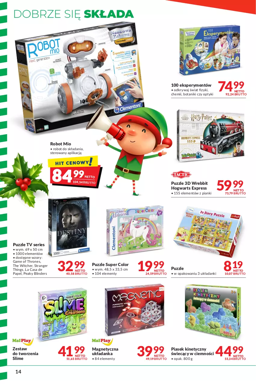 Gazetka promocyjna Makro - [Oferta specjalna] Kraina zabawy - ważna 16.11 do 24.12.2021 - strona 14 - produkty: Piasek kinetyczny, Puzzle, Robot, Ser, The Witcher, Tran, Układanka