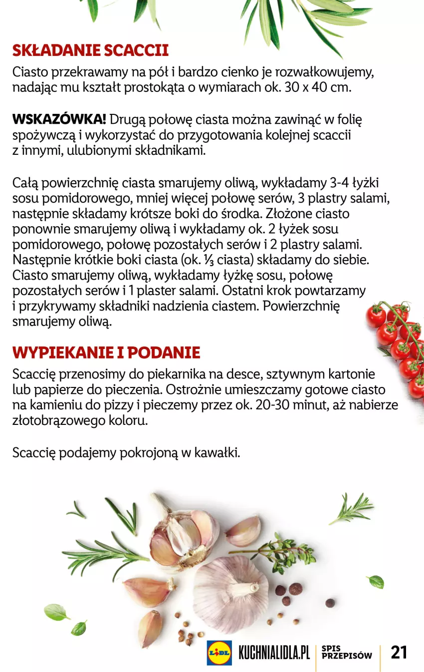 Gazetka promocyjna Lidl - KATALOG ITALIAMO - ważna 06.02 do 11.02.2023 - strona 21 - produkty: Kawa, Olej, Papier, Piec, Piekarnik, Salami, Ser, Sos