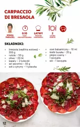 Gazetka promocyjna Lidl - KATALOG ITALIAMO - Gazetka - ważna od 11.02 do 11.02.2023 - strona 12 - produkty: Sok, Sól, Por, Ocet balsamiczny, Kapary, Bresaola, Carpaccio, Rukola, Cytryny, Kiełki, Pieprz, Wędlina, Pecorino, Ocet