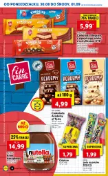 Gazetka promocyjna Lidl - GAZETKA - Gazetka - ważna od 01.09 do 01.09.2021 - strona 6 - produkty: Nutella, Chipicao, Lody, Czekolada