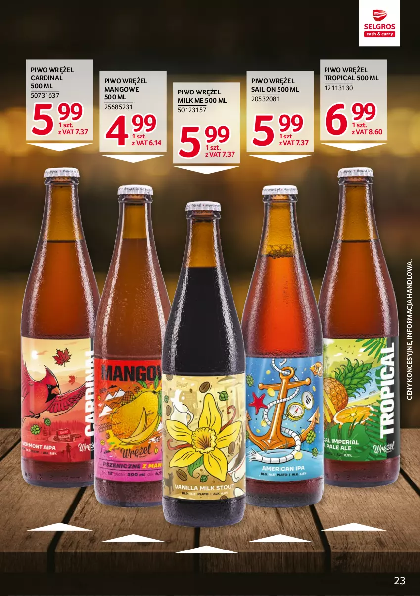 Gazetka promocyjna Selgros - Katalog Markowe Produkty - ważna 20.04 do 02.05.2023 - strona 23 - produkty: Mango, Piwo, Tropical