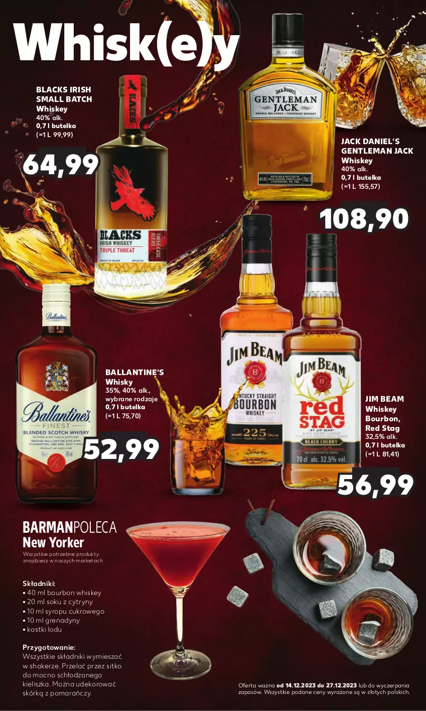 Gazetka promocyjna Kaufland - Barek Kauflandu - ważna 14.12 do 27.12.2023 - strona 10 - produkty: Bourbon, Cytryny, Jim Beam, Lack, Sitko, Sok, Syrop, Whiskey, Whisky