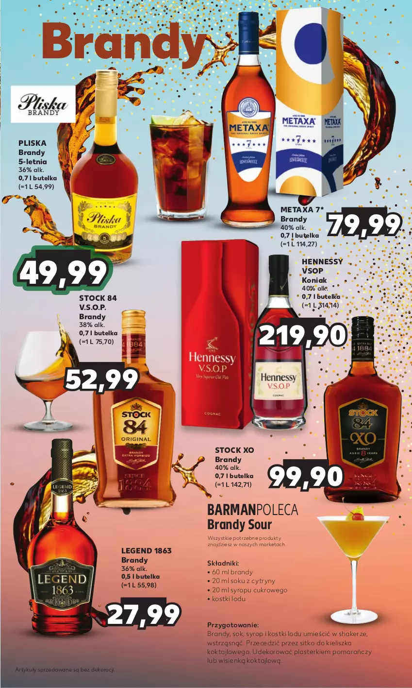 Gazetka promocyjna Kaufland - Barek Kauflandu - ważna 14.12 do 27.12.2023 - strona 11 - produkty: Brandy, Cytryny, Metaxa, Plasterki, Pliska, Sitko, Sok, Stock, Syrop