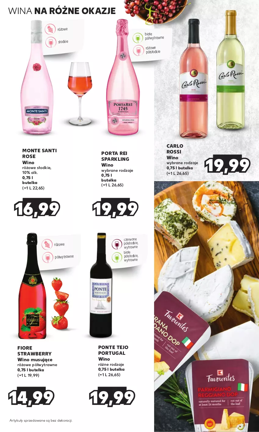 Gazetka promocyjna Kaufland - Barek Kauflandu - ważna 14.12 do 27.12.2023 - strona 19 - produkty: Carlo Rossi, Monte, Monte Santi, Mus, Por, Wino, Wino musujące