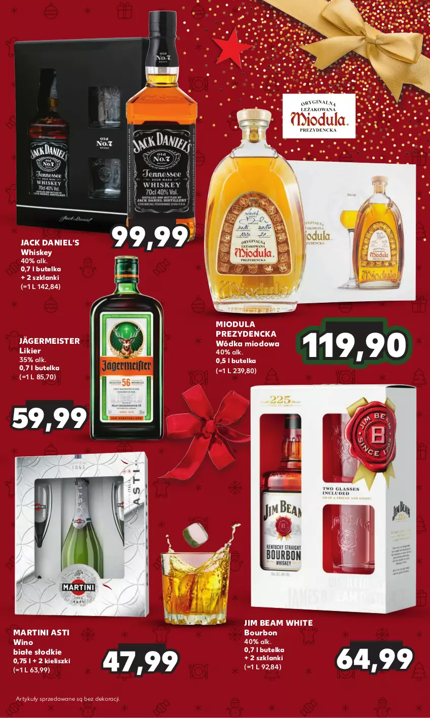 Gazetka promocyjna Kaufland - Barek Kauflandu - ważna 14.12 do 27.12.2023 - strona 5 - produkty: Bourbon, Jim Beam, Lanki, Likier, Martini, Whiskey, Wino, Wino białe, Wódka