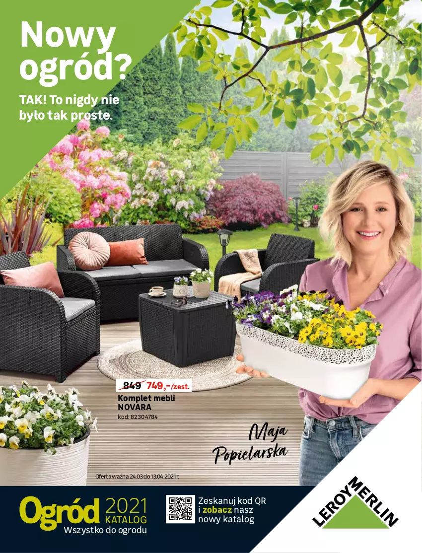 Gazetka promocyjna Leroy Merlin - Nowy ogród - ważna 24.03 do 13.04.2021 - strona 1 - produkty: Ogród