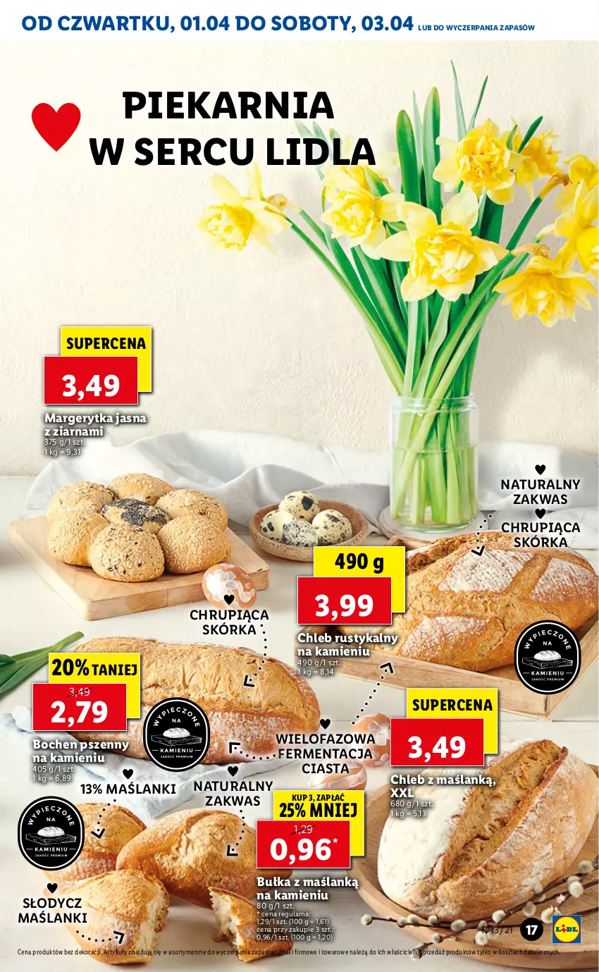 Gazetka promocyjna Lidl - GAZETKA - ważna 01.04 do 03.04.2021 - strona 17 - produkty: Bułka, Chleb, Fa, Lanki, Rust, Ser