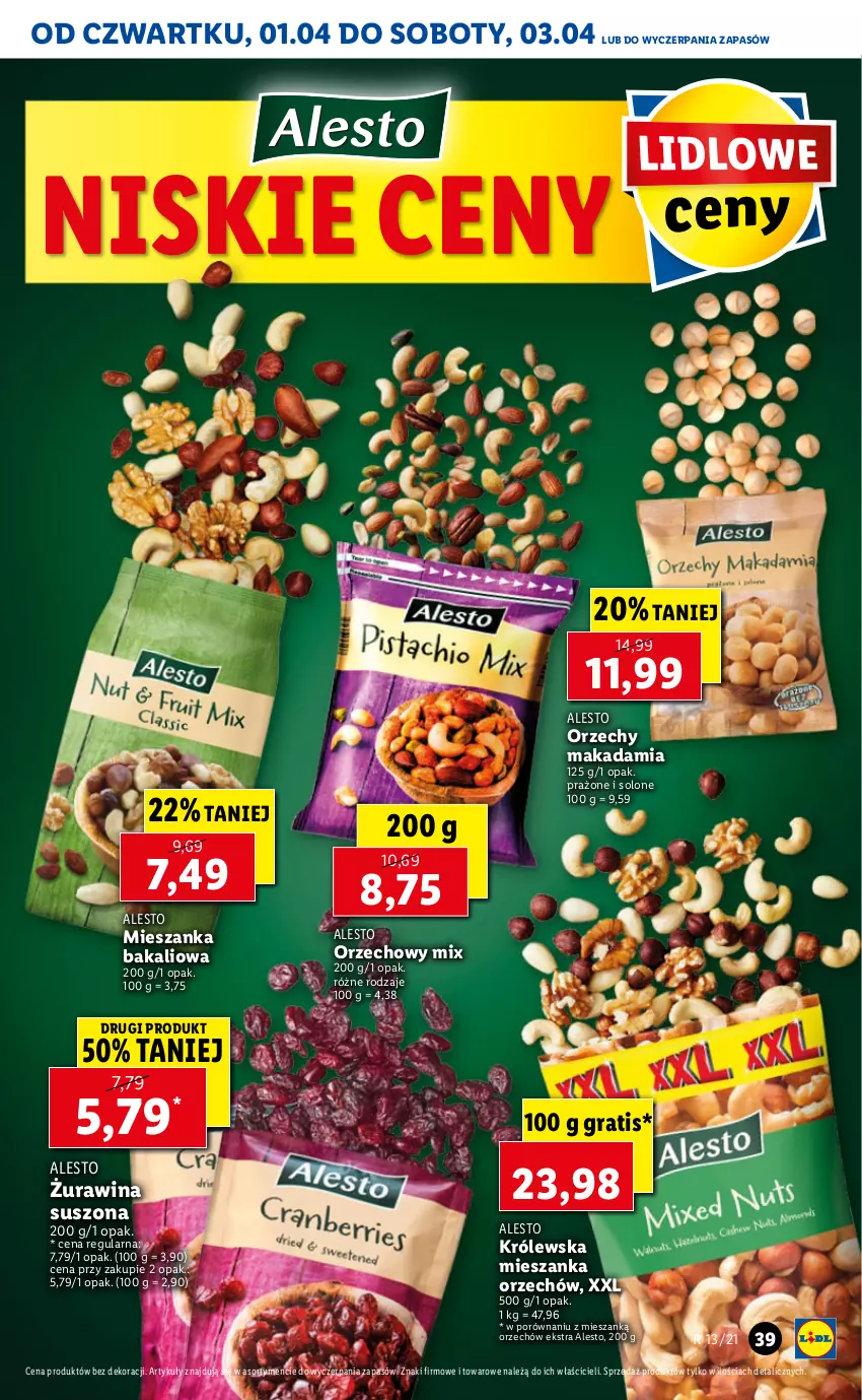 Gazetka promocyjna Lidl - GAZETKA - ważna 01.04 do 03.04.2021 - strona 39 - produkty: Gra, Mieszanka bakaliowa, Por