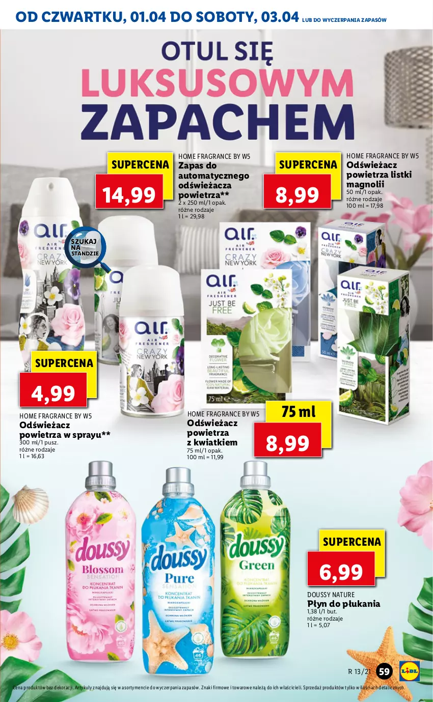 Gazetka promocyjna Lidl - GAZETKA - ważna 01.04 do 03.04.2021 - strona 59 - produkty: Gra, Odświeżacz powietrza, Płyn do płukania