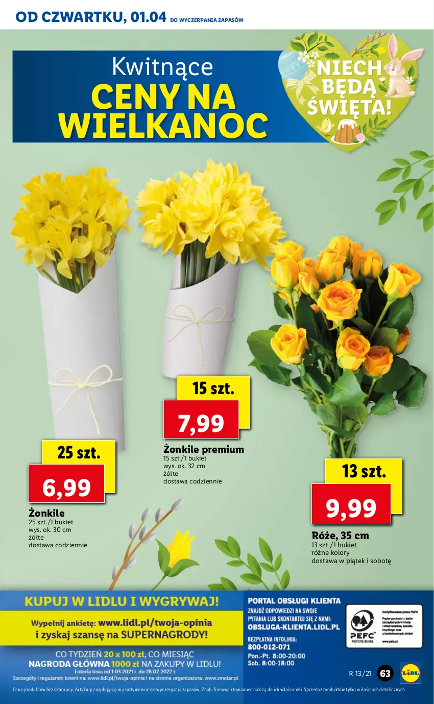 Gazetka promocyjna Lidl - GAZETKA - ważna 01.04 do 03.04.2021 - strona 63 - produkty: Bukiet