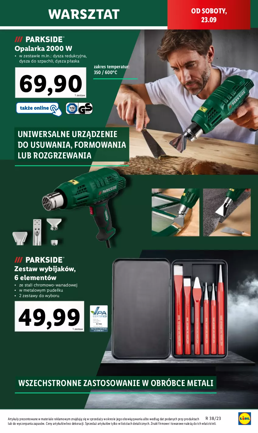 Gazetka promocyjna Lidl - GAZETKA - ważna 23.09 do 23.09.2023 - strona 5 - produkty: Control, Opalarka