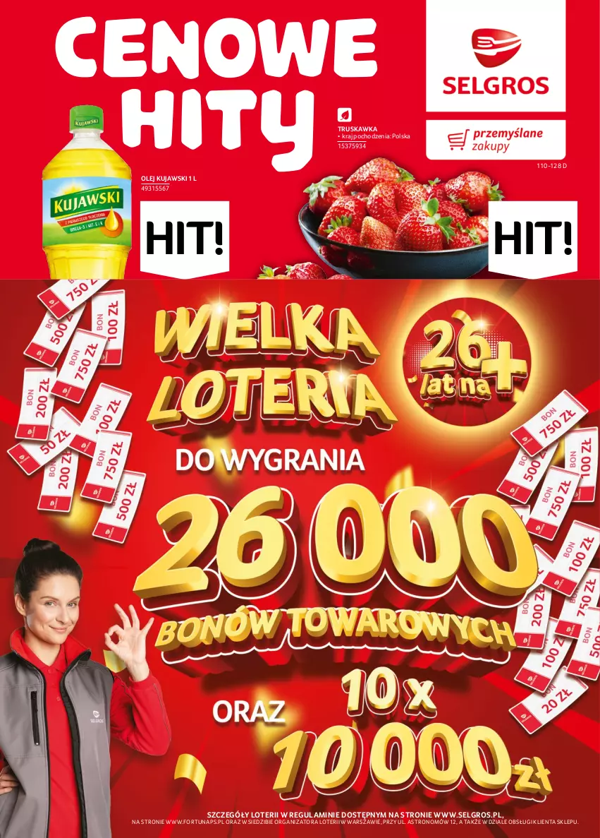 Gazetka promocyjna Selgros - Oferta spożywcza - ważna 01.06 do 14.06.2023 - strona 1 - produkty: Coca-Cola, Fa, Fortuna, Halibut, Kawa, Kawa ziarnista, Kujawski, Kurczak, Lavazza, LG, Mus, Napoje, Olej, Tran, Tusz