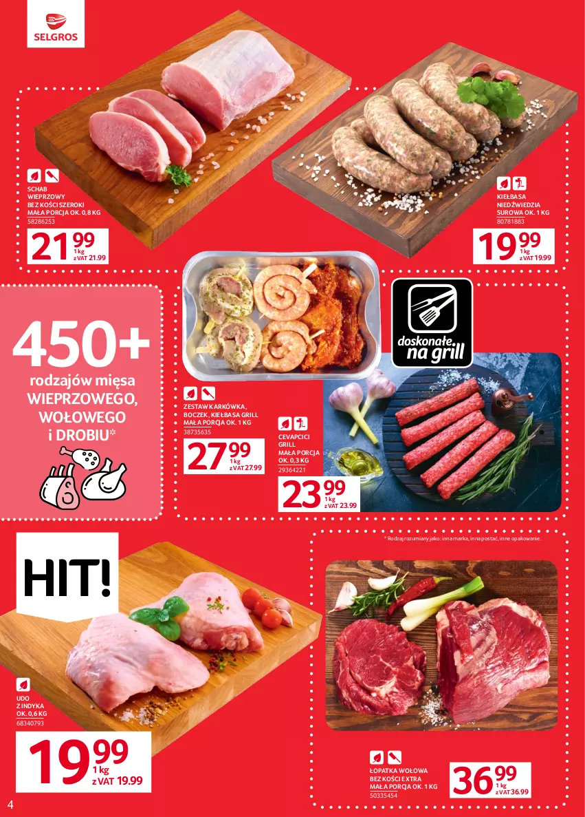 Gazetka promocyjna Selgros - Oferta spożywcza - ważna 01.06 do 14.06.2023 - strona 6 - produkty: Boczek, Grill, Kiełbasa, Por, Schab wieprzowy