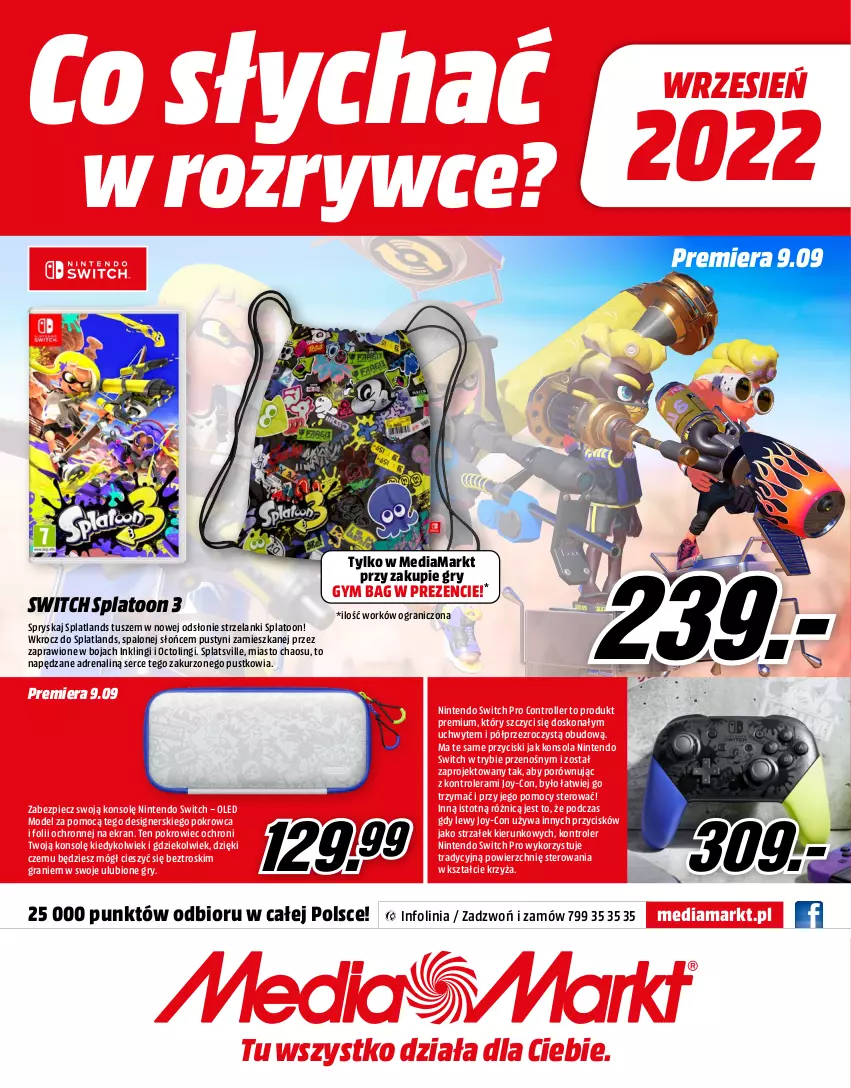 Gazetka promocyjna Media Markt - Gazetka Media Markt - ważna 01.09 do 30.09.2022 - strona 16 - produkty: Control, Gra, Gry, Konsola, Kontroler, Lanki, Nintendo Switch, Piec, Pokrowiec, Por, Roller, Ser, Tusz