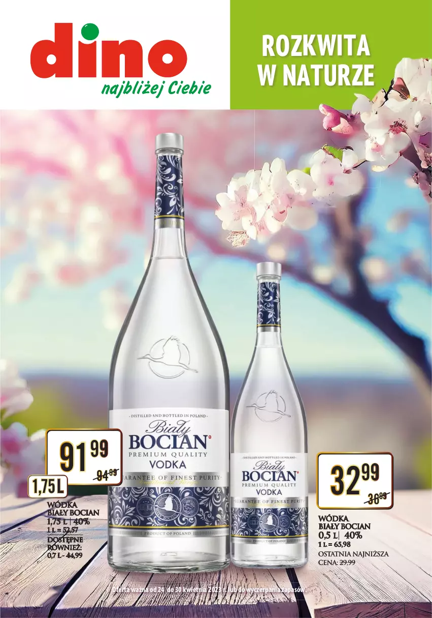 Gazetka promocyjna Dino - Katalog alkoholowy kwiecień 24-30.04.2023 - ważna 24.04 do 30.04.2023 - strona 1 - produkty: Biały Bocian, Wódka