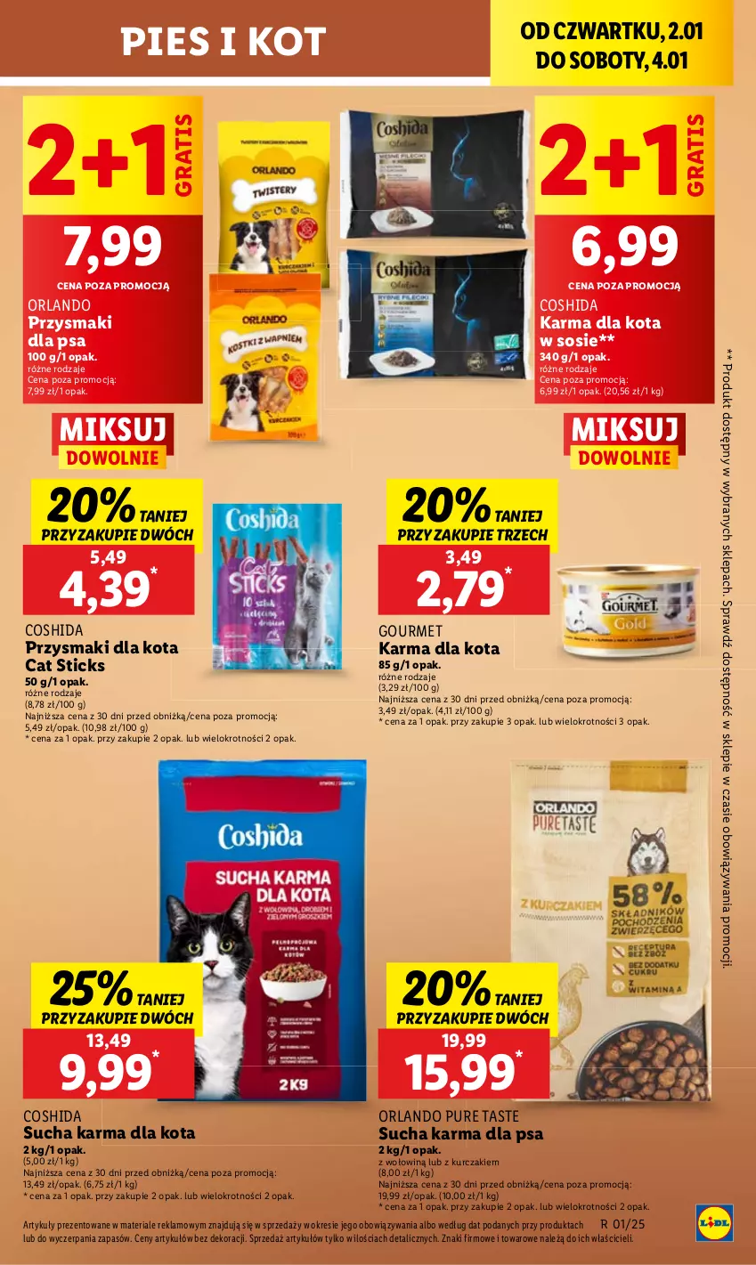 Gazetka promocyjna Lidl - GAZETKA - ważna 02.01 do 04.01.2025 - strona 39 - produkty: Gra, Kurczak, Przysmaki, Pur, Sos, Sucha karma