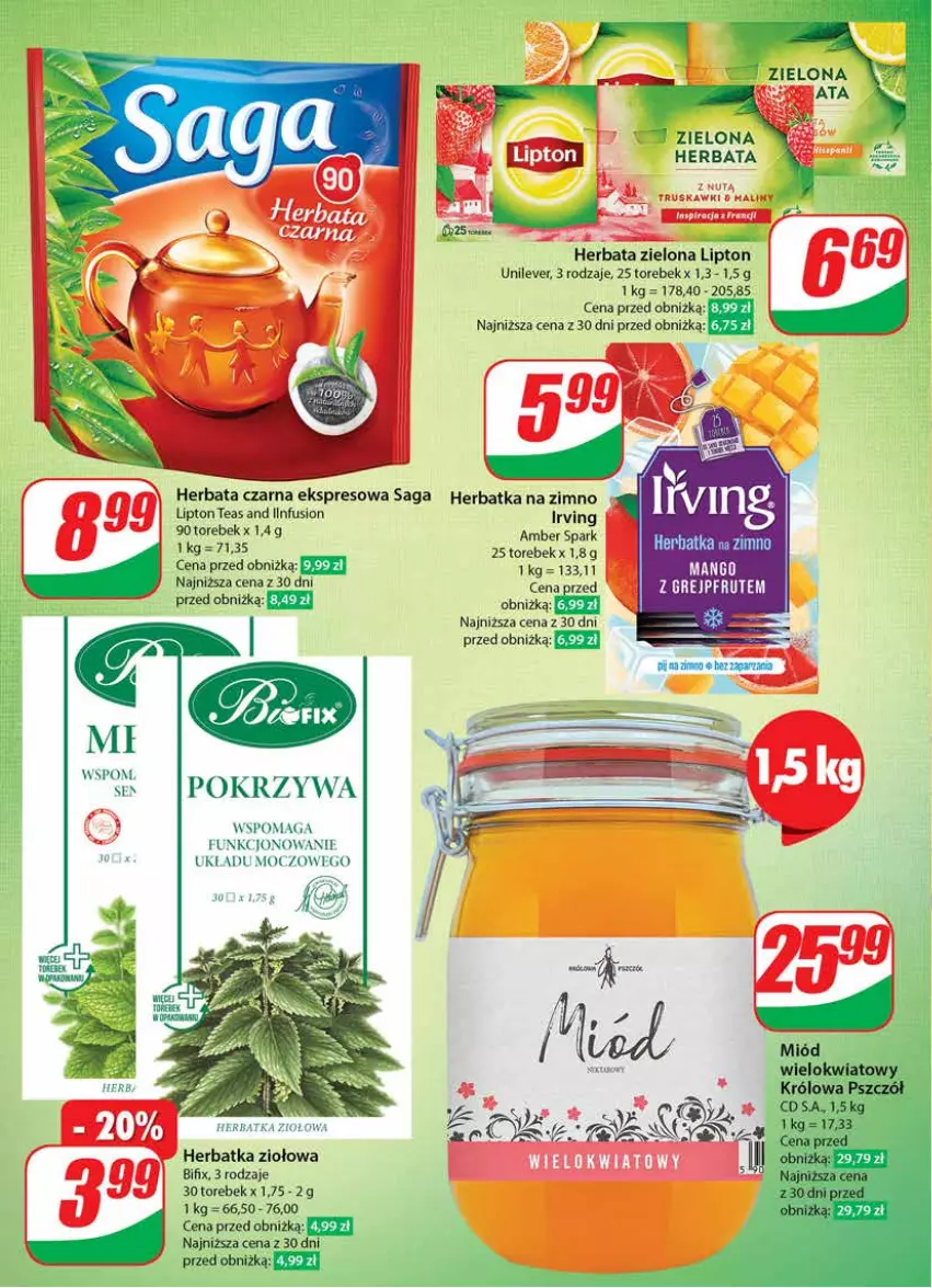 Gazetka promocyjna Dino - Gazetka 27 / 2024 - ważna 03.07 do 09.07.2024 - strona 10 - produkty: Fusion, Grejpfrut, Herbata, Herbata czarna, Irving, Lipton, Saga