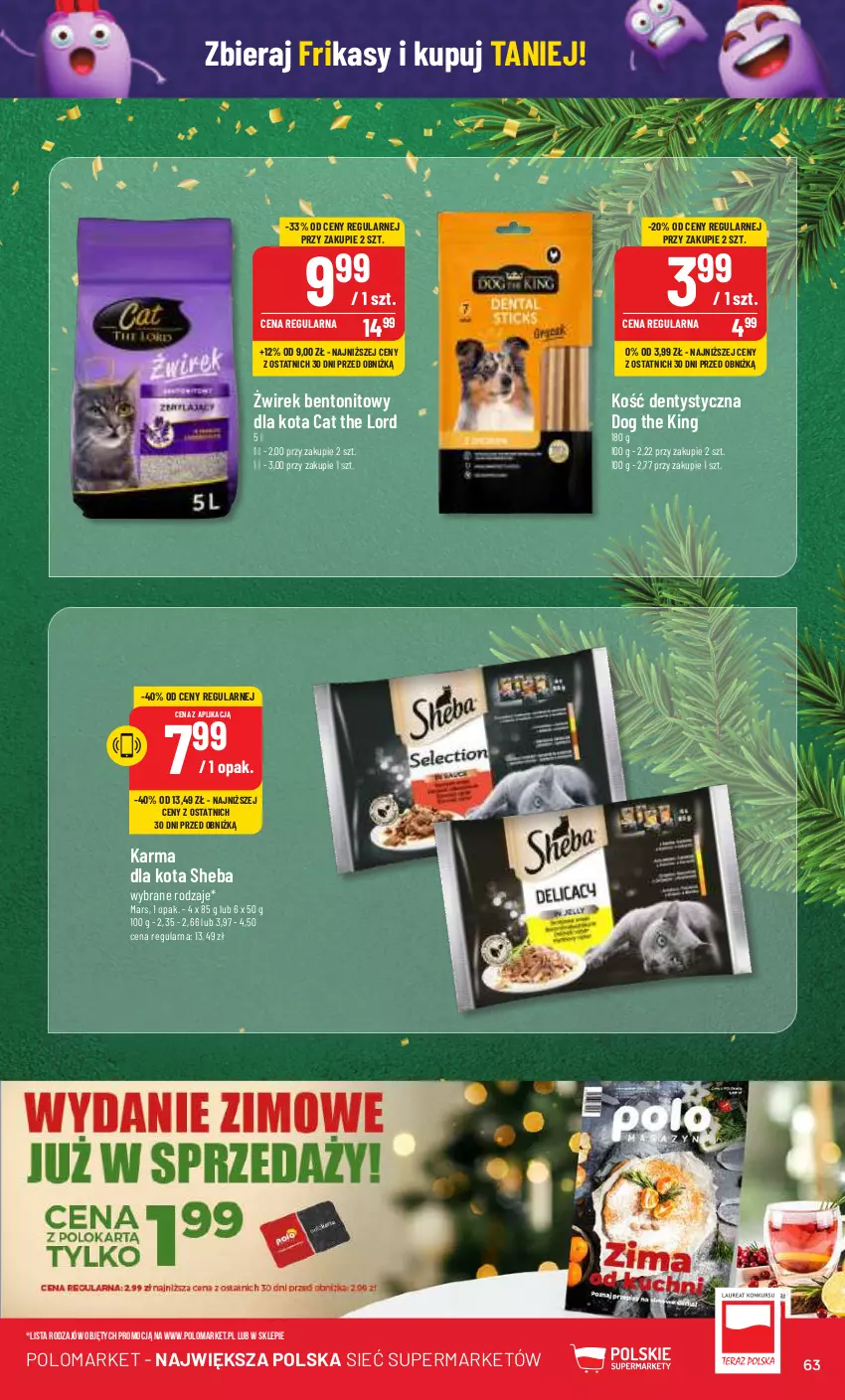 Gazetka promocyjna PoloMarket - Gazetka pomocyjna - ważna 13.12 do 19.12.2023 - strona 63 - produkty: Mars, Sheba