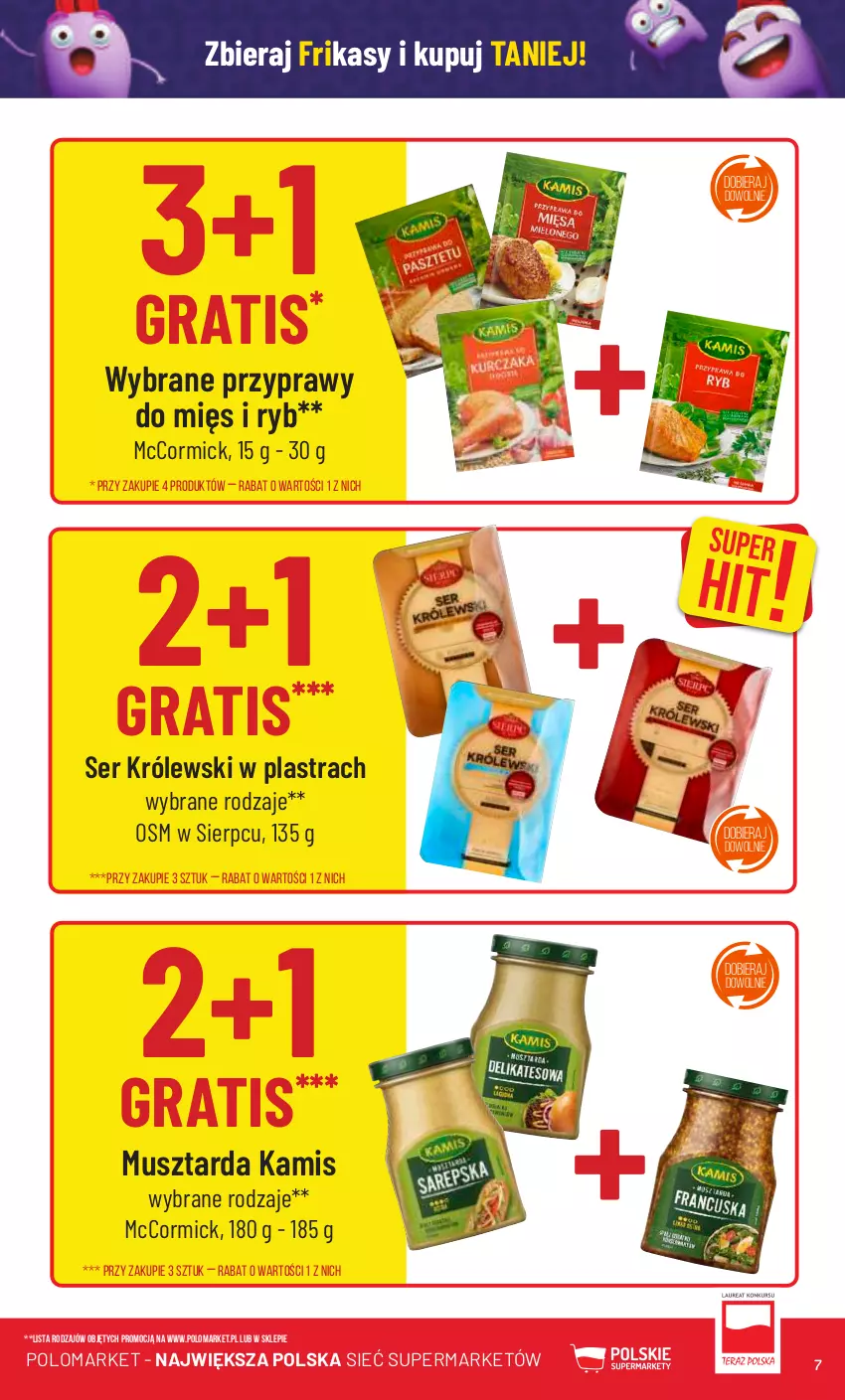 Gazetka promocyjna PoloMarket - Gazetka pomocyjna - ważna 13.12 do 19.12.2023 - strona 7 - produkty: Gra, Kamis, Królewski, Mus, Musztarda, Przyprawy, Ser