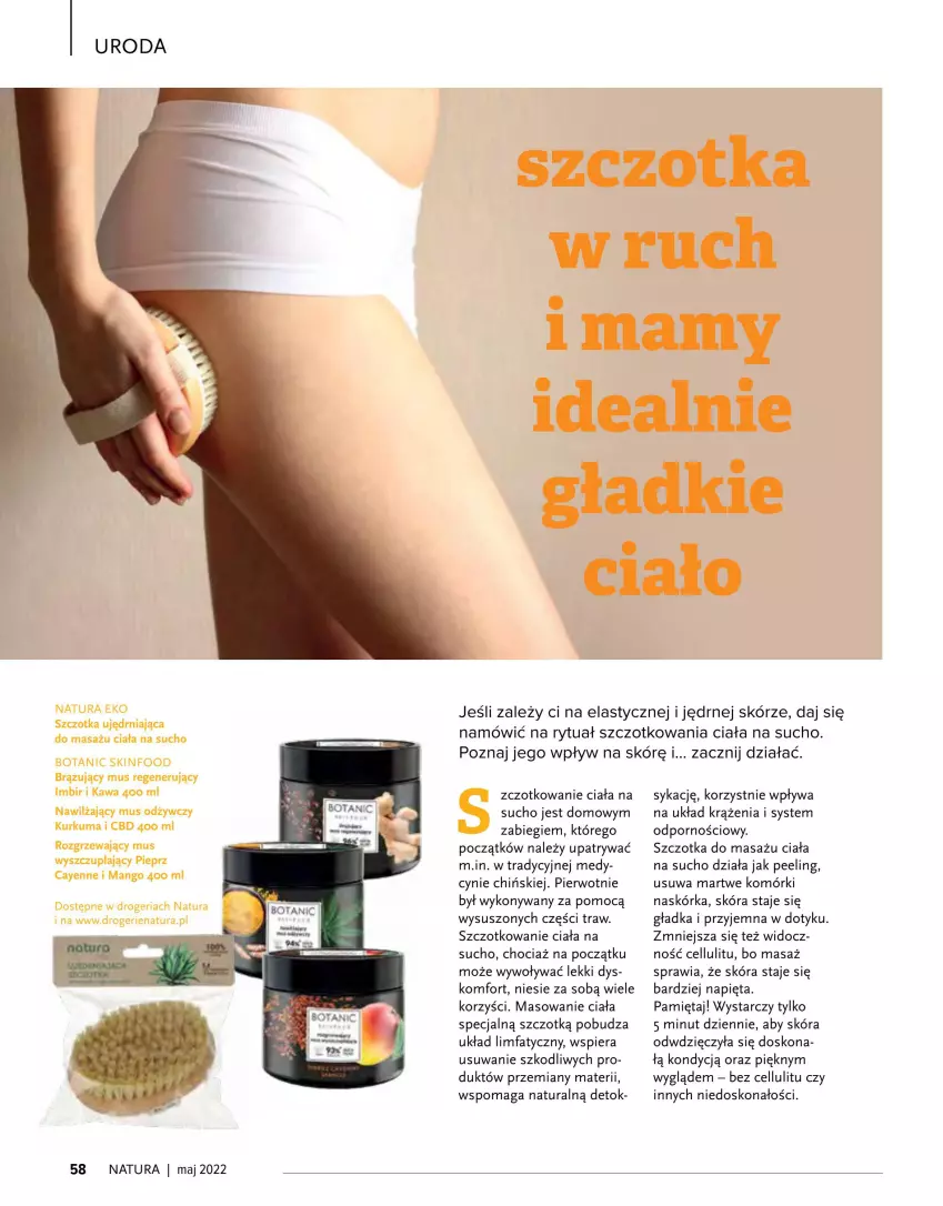 Gazetka promocyjna Drogerie Natura - Gazetka Drogerie Natura - ważna 01.05 do 30.06.2022 - strona 58 - produkty: Fa, Mięta, Peeling, Por, Szczotka